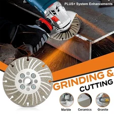 Electroplated Diamond Angle Grinding Wheel Plus+ Cutting Metal Cutter Discs