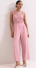 Phase Eight Ivanna Pink All in one Jumpsuit Size 10 New With Tags RRP £159
