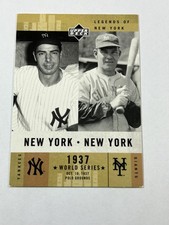2001 Upper Deck Legends of New York - New York, New York Joe DiMaggio, Mel Ott
