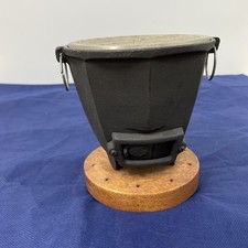 VTG KONRO Type Japanese Mini Hibachi Grill Tabletop Cast Iron Round Grill Japan