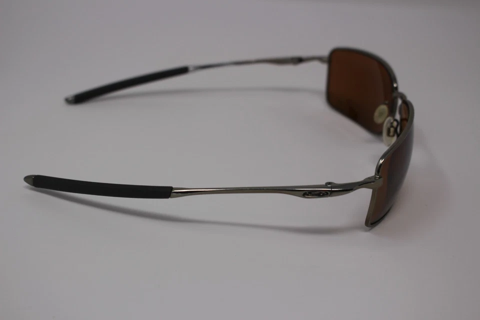 Gafas de sol Oakley Square Wire OO4075-14 marco gris plateado marco de lente naranja solamente Foto 4 de 4