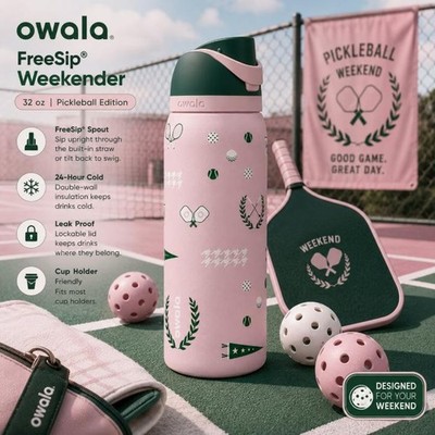 Owala FreeSip 32oz Weekender Insulated Water Bottle Leak Proof Built In Straw