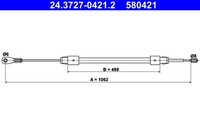 Ate Seilzug, Feststellbremse 24.3727-0421.2 FüR MERCEDES-BENZ