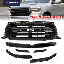 For 2019-2023 Dodge Ram 1500 Front Bumper Grille Grill Assembly W/Base Bracket