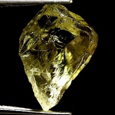 IF YELLOW AQUA 5.00ct UNHEATED AQUAMARINE ROUGH NATURAL100% FACET NR!