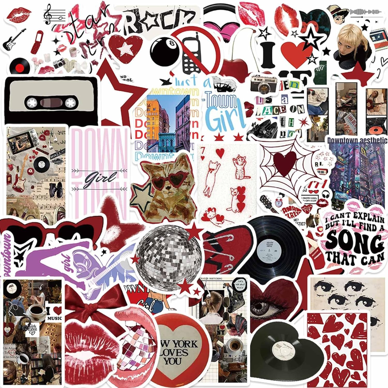 S Pack Cool Trendy Y2k Stickers For Wat...