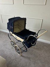 Vintage 1950s Pedigree “Ballerina” Coach Built Pram - Navy & Cream - Rare