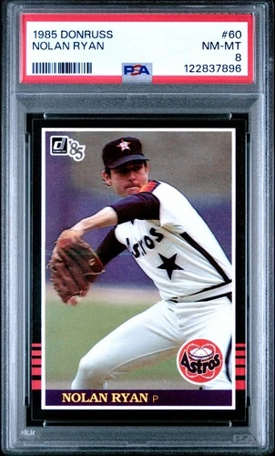 1985 Donruss #60 Nolan Ryan PSA 8 NM-MT