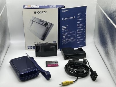Sony Cyber-shot DSC-T10 Black 7.2MP CCD Digital Camera 3x Zoom Japan Tested DDP