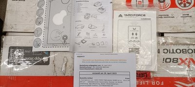 Yard Force NX80i Mähroboter App/WLAN, Ladestation, Begrenzungskabel, Messer