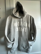 Nike Men s Hooded Michigan State Chenile Logo Sweatshirt, Grey, SZ XL