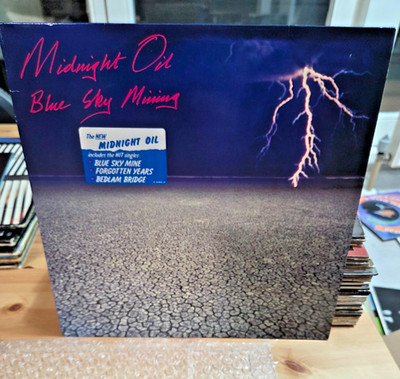 Midnight Oil: Blue Sky Mining, orig Coversticker CBS-LP, orig. Innenhülle, ex/ex