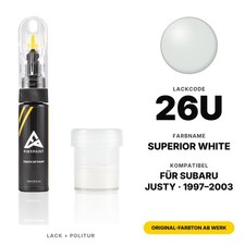 Lackstift Für Subaru Justy 26U Superior White Kit PKW Steinschlag Reparatur