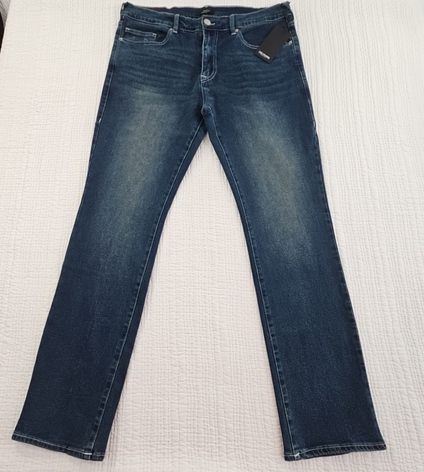 True Religion Ricky Jeans Men's 36x34 Med Wash Relaxed Straight Leg NEW NWT