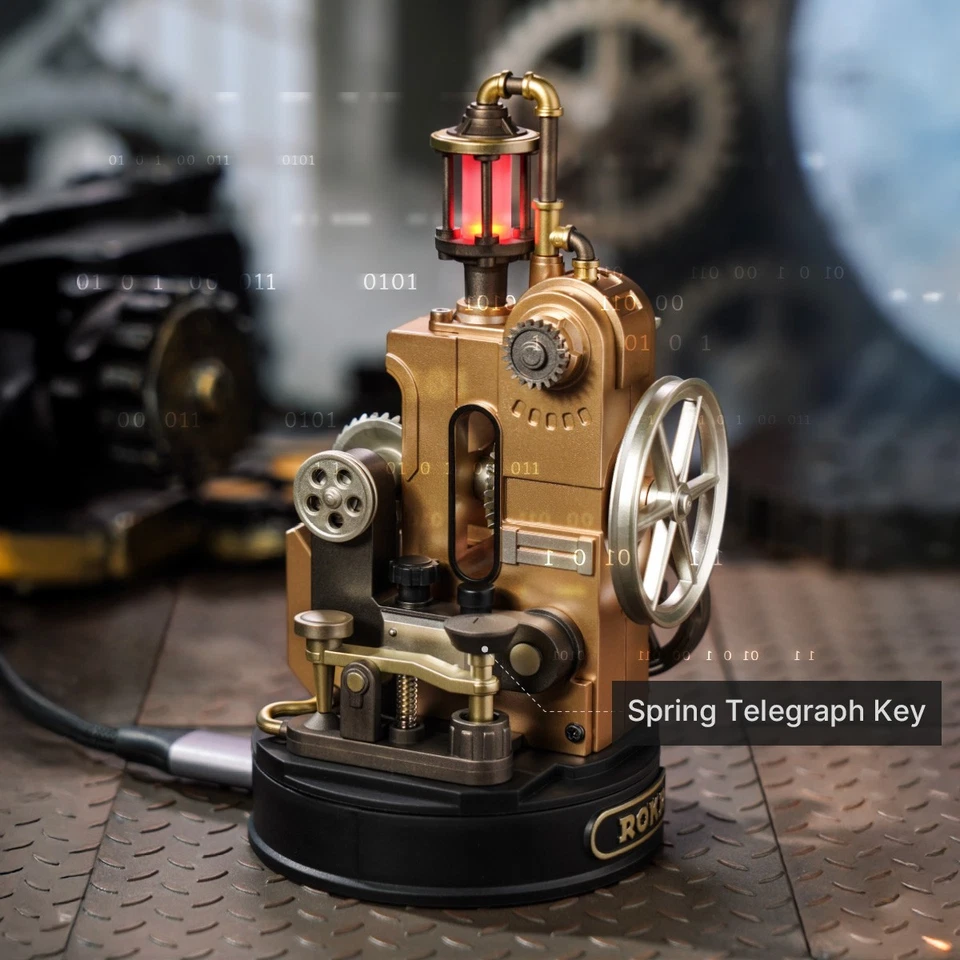 ROKR Morse Telegraph Mechanical  3D Puzzle Budding Toys Teens Adults Gifts - Image 4 of 4