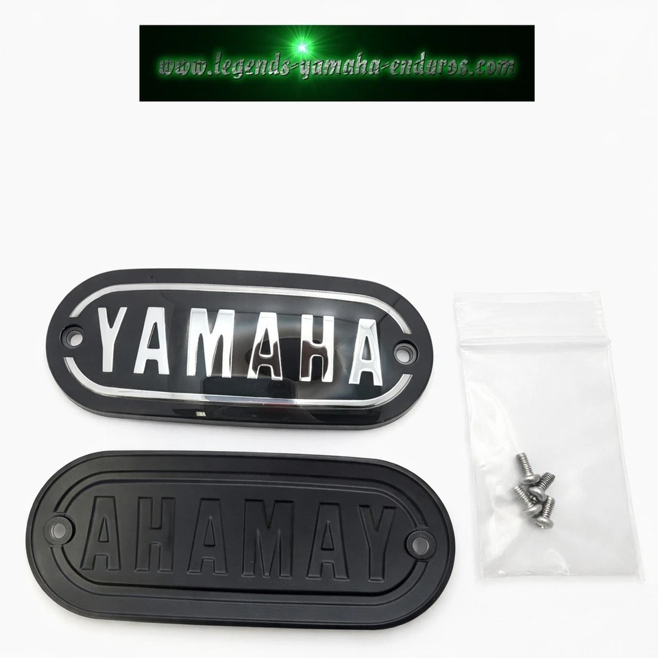 1969 - 71 Yamaha Enduro DT1 RT1 MX Fuel Gas Tank Badges Emblem 211-24161-00-00 - Image 1 of 3