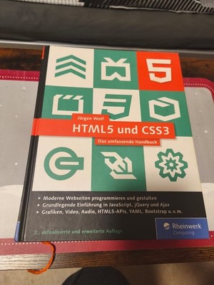 Hardcover Lehrbuch HTML5 und CSS3