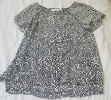 Blusa Camisa Mujer Ann Taylor Loft Negra Blanca Talla XSP petite