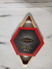Vintage Brunswick Maple Nine Ball Rack White North American Maple New Old Stock