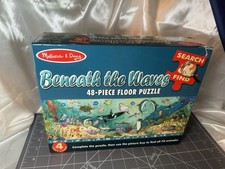 Melissa  Doug Puzzle Beneath the Waves 4493 48 Piece/4  Floor Puzzle COMPLETE