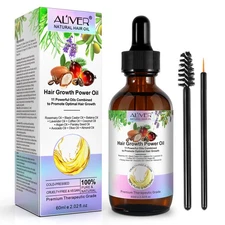 Aliver Hair Growth Oil - Rosemary, Jamaican Castor & Batana Oil Blend 11-in-1