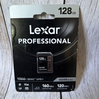 Lexar 128GB Memory Car Professional 1066x SDXC  UHS-I C10 U3 V30 FullHD 4K NEW