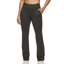 $55 Gaiam Women's Zen Marled Flare Leggings - Black Tap Shoe - Medium - New