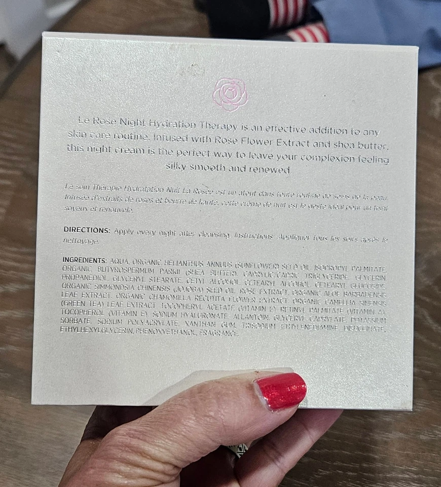 Pearl de Flore Le Rose Night Hydration Therapy 1.7 oz | Luxury Night Cream NIB - Image 3 of 4