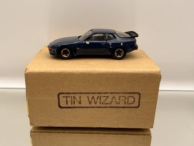 TIN WIZARD 1.04 PORSCHE 944 1981 - FACTORY MADE -DARK BLUE 1:43- FAIR IN BOX