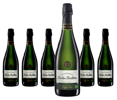 6 x Nicolas Feuillatte Collection Organic Extra Brut Champagne