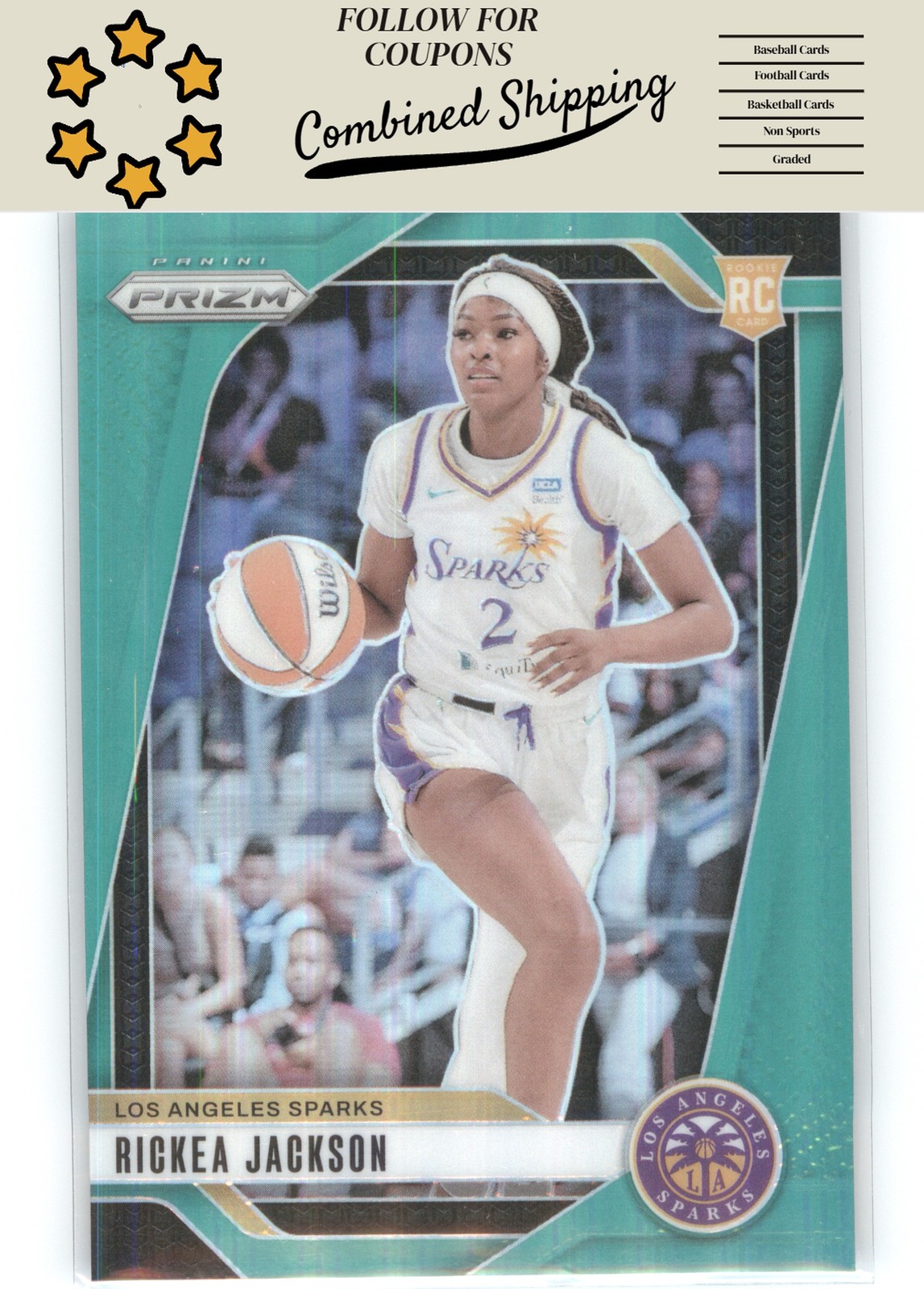 2024 Panini Prizm WNBA #60 Rickea Jackson Green Prizms