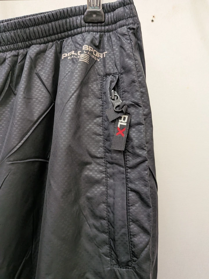 Pantalones deportivos vintage Polo Sport Ralph Lauren de nailon negros talla M Foto 2 de 4