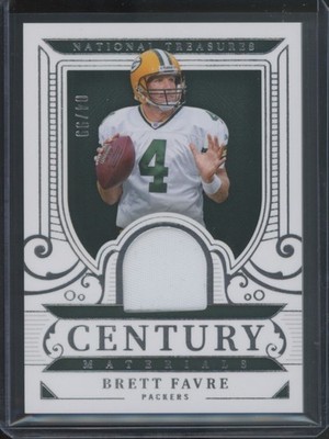 2025 Panini National Treasures Football Brett Favre #CM-BFE Century Jersey /99