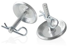 2-Pack Replacement Snow Plow Skid Shoes - Replaces Part ATV UTV Silver