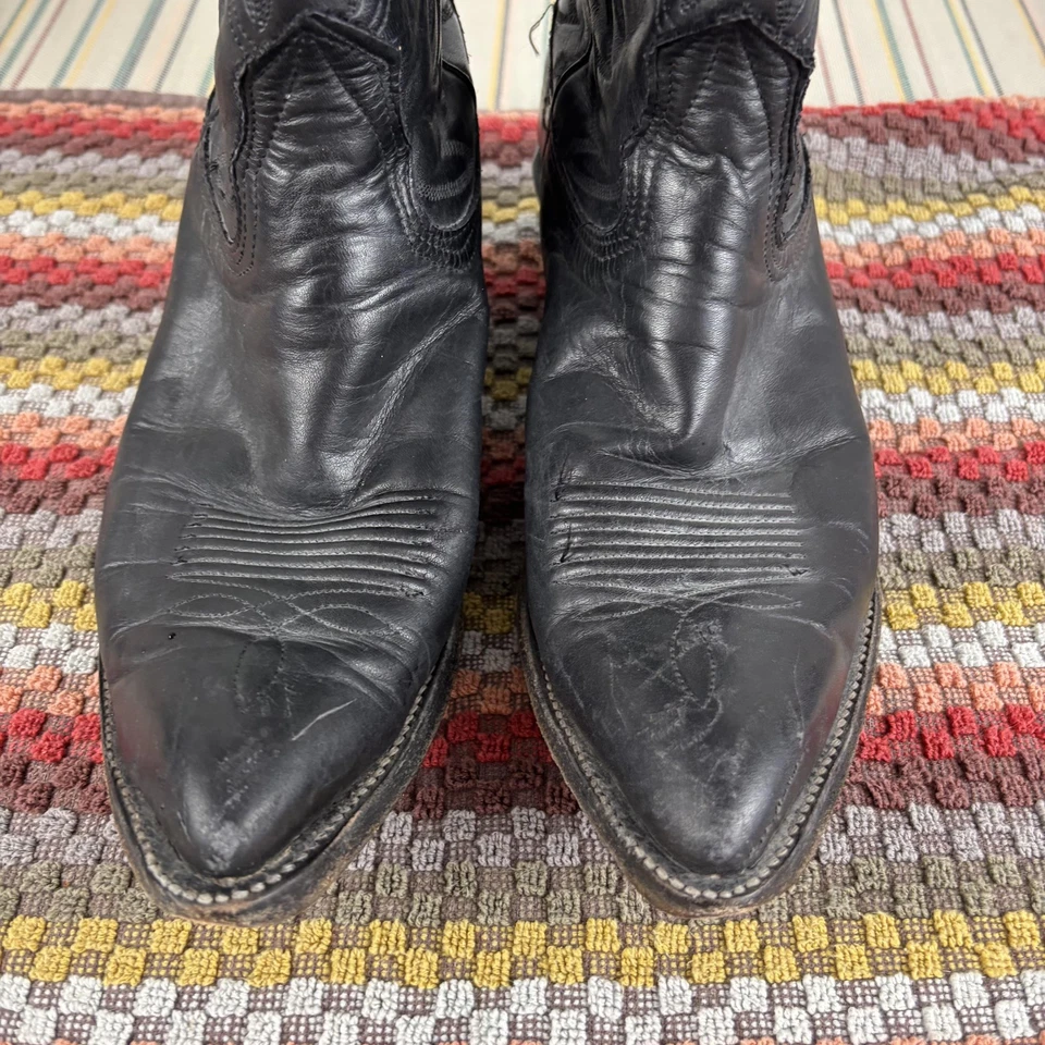 Nocona Boots Womens Size 6 Black Leather Cowboy Western Pointed Toe Style K006 - Image 4 of 4