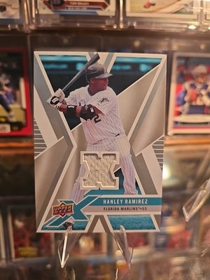 2008 Upper Deck X Hanley Ramirez Material Game Used GU Jersey Relic