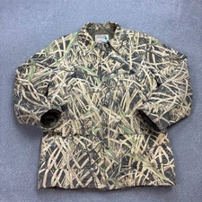 RealTree Jacket Adult Medium Brown Work Wear Canvas Camo Hunting Lined Coat Men