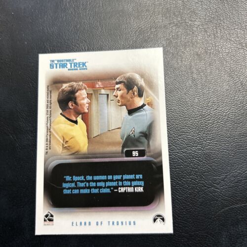 Jb25 Star Trek The Original Series Quotable 2004 #95 Captain Kirk Spock Kor - Picture 1 of 2