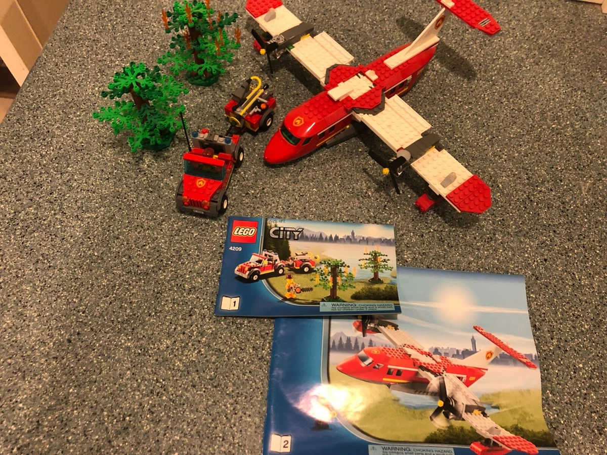 LEGO City 4209 Fire Plane Complete w Instructions