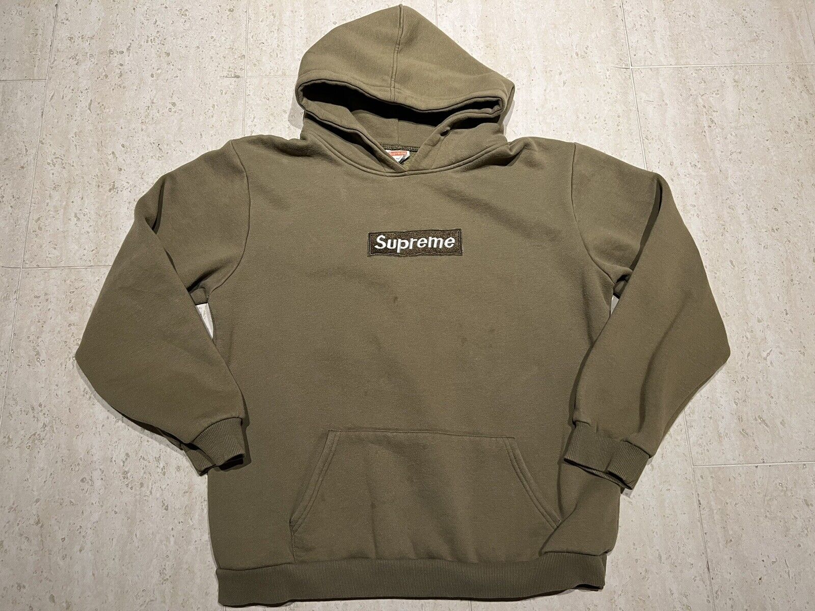 Louis Vuitton Supreme Logo Brown Luxury Unisex Hoodie