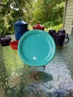 BISTRO style SALAD PLATE turquoise blue NEW HOMER LAUGHLIN FIESTA 7 1/4"