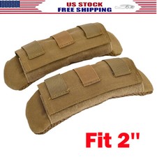 2x Khaki Shoulder Strap Pad Vest Shoulder Strap Pad Backpack Strap Pads Fit 2''