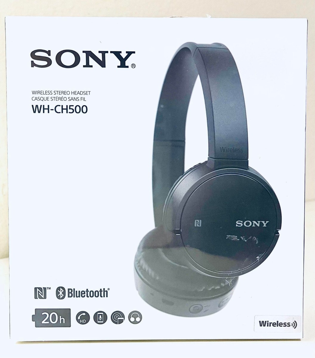 Sony WH-CH500 Bluetooth Wireless Headphone Headset Black Brand
