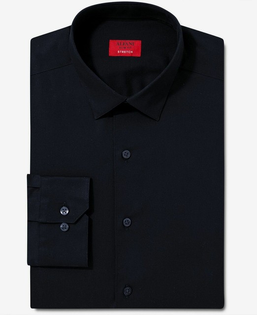 black stretch dress shirt