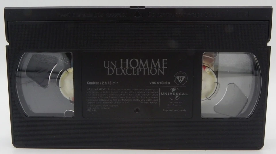 Un Homme D'Exception A Beautiful Mind VHS 2002 French Version Canadian Release - Image 3 of 4