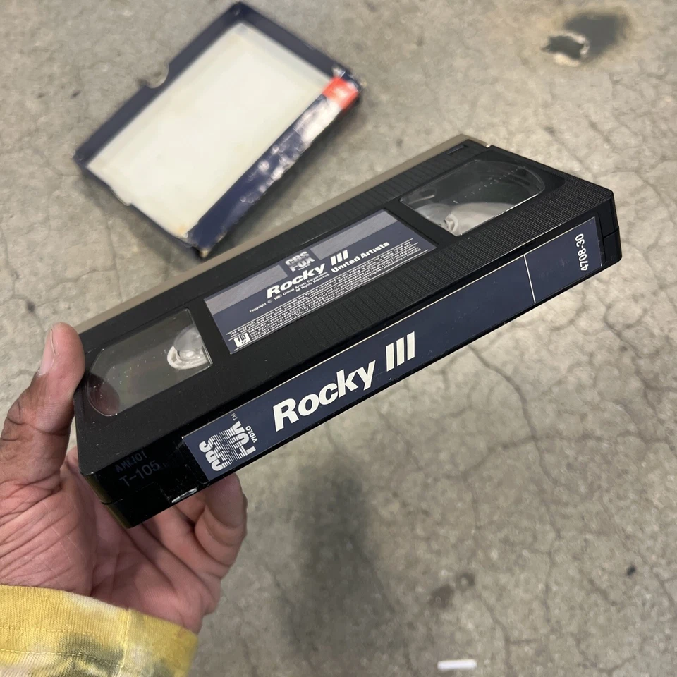 1982 Rocky III - 3 VHS Tape - CBS Fox Video Big Box Red Label Pull Out - Image 3 of 4