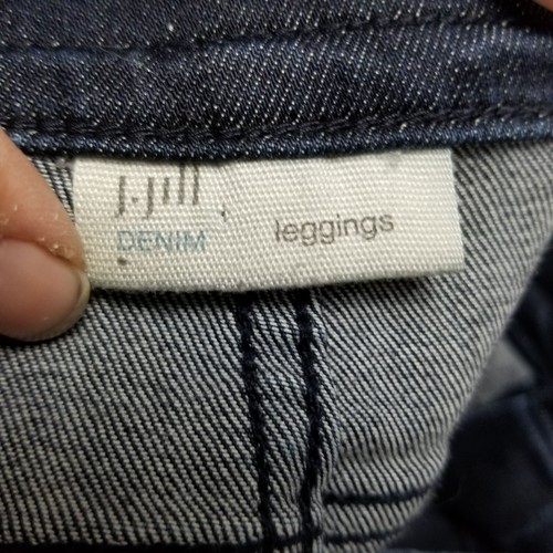 J. Jill Jeans Womens 14 Petite Dark Wash Stretch Mid Rise Leggings Jeggings - Picture 11 of 15