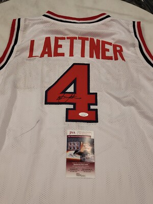 Christian Laettner Autographed/Signed Jersey JSA COA Duke Team USA PLEASE  READ