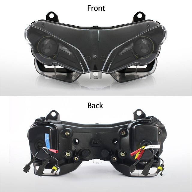 KT LED Angel Eye HID Headlight Assembly for Ducati Superbike 848 2008 2013 Blue eBay