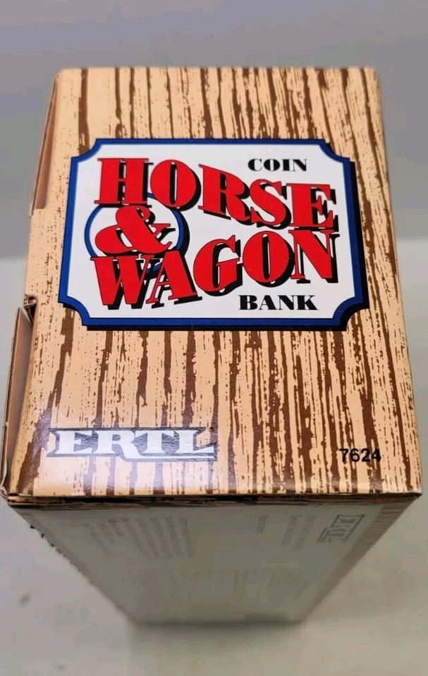 DE COLECCIÓN 1990 ERTL VERDADERO VALOR FERRETERÍA CABALLO Y CARRO BANCO #7624 SELLADO NUEVO Foto 4 de 4